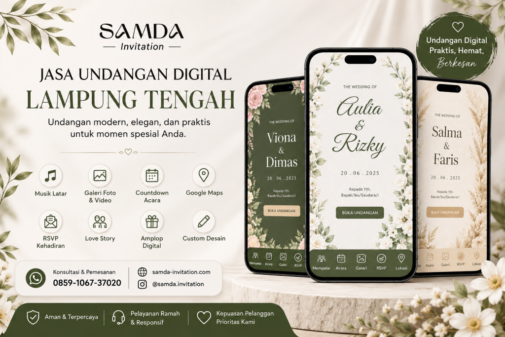 Logo SAMDA Invitation penyedia jasa undangan digital Lampung Tengah